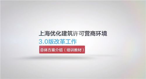 全景式视频解读上海优化建筑许可营商环境3.0版改革工作